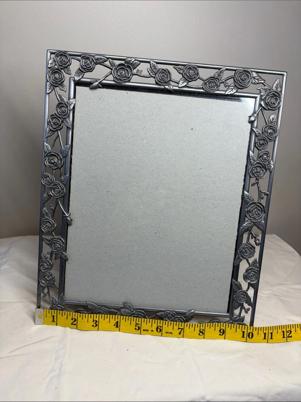 8 X 10” Floral Metal Picture Frame
